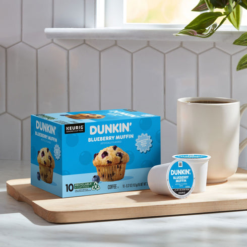 Dunkin' Blueberry Muffin Ground Coffee, Medium Roast, Keurig K-Cup Pods, 54 ct.